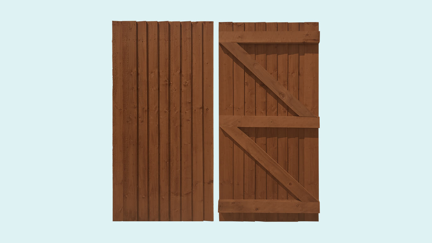 Feather Edge Timber Gates