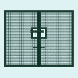 358 Prison Mesh Double Gates