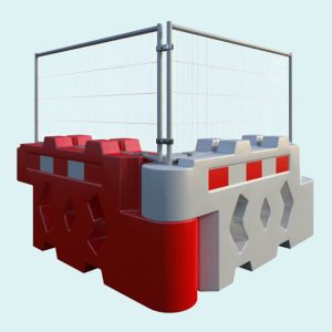 Bison Water-Filled Barrier - Mesh Fence Panel