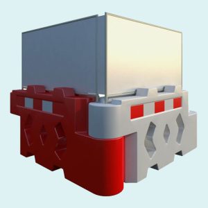 Bison Water-Filled Barrier - Steel Hoarding Panel