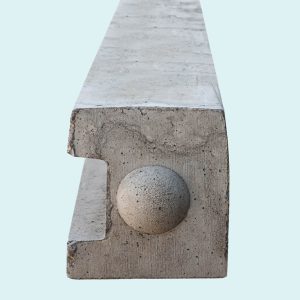 End Slotted Concrete Posts - Multiple Heights Available