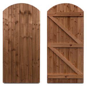 Feather Edge Timber Gate - Arched - 3 × 6’ (W)900 × (H)1830mm