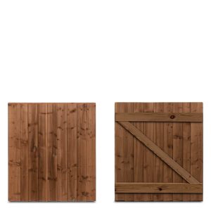 Feather Edge Gate - Standard (Flat-Top) - 3 × 3’ (W)900 × (H)900mm