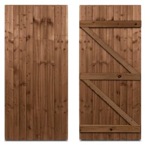 Feather Edge Timber Gate - Standard (Flat-Top) - 3 × 6’ (W)900 × (H)1830mm