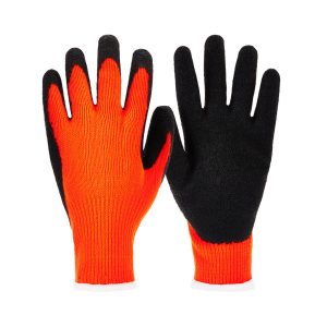 Hi-Vis Latex-Coated Work Gloves