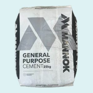 Mannok General Purpose Cement - 25kg Weatherproof Bag
