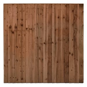 Feather Edge Timber Fence Panels - Standard (Flat-Top)
