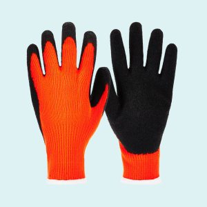 Hi-Vis Latex-Coated Work Gloves