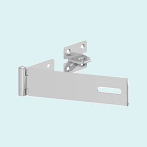 Safety Pattern Hasp & Staple - 6" 150mm Bright Zinc Plated (GATEMATE®)