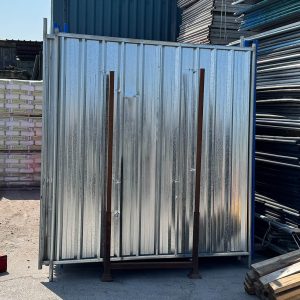 Used Temporary Steel Hoarding Panel - (H)2.4 x (W)2.1m - Assorted Colours